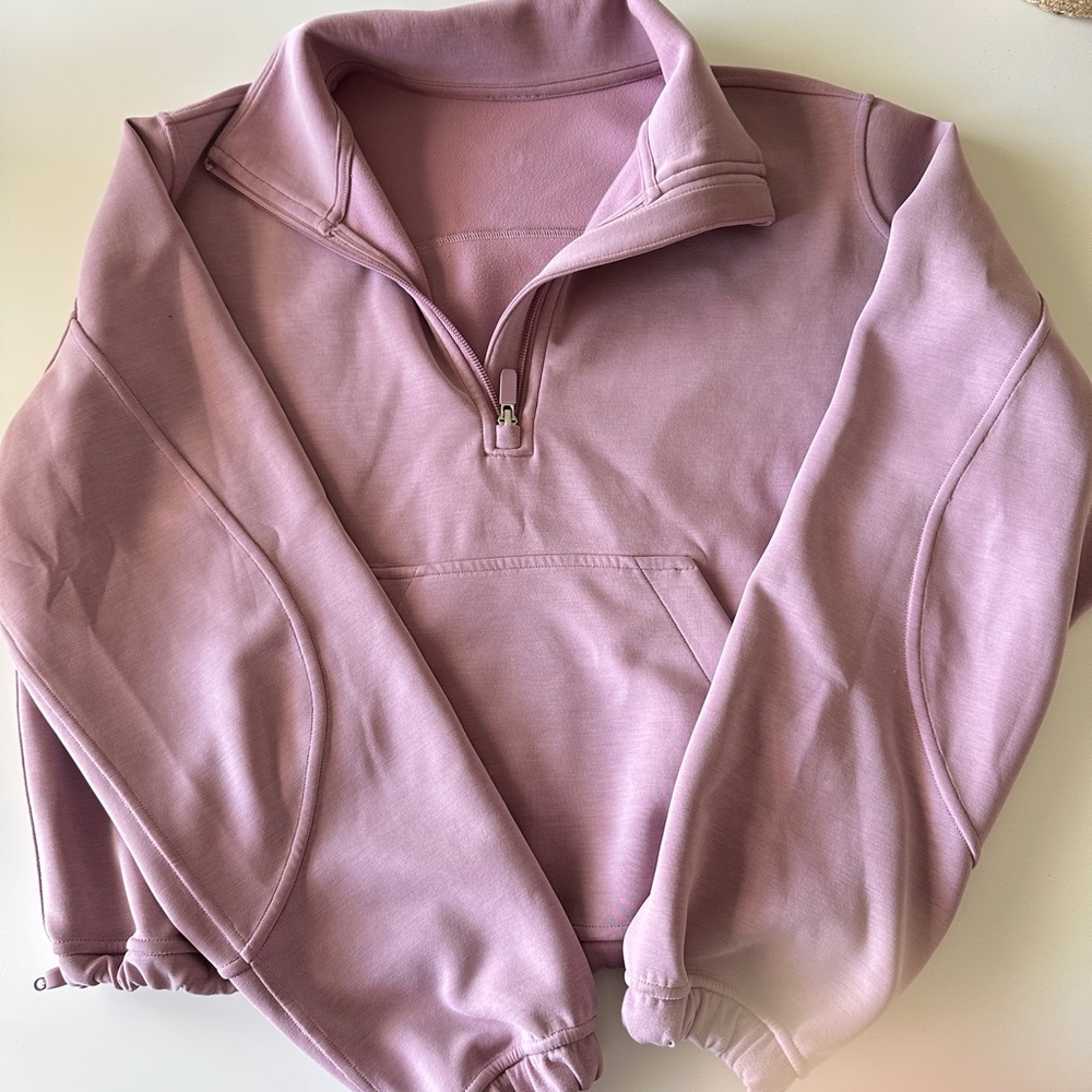 lululemon athletica Mauve Quarter-Zip Sweatshirt